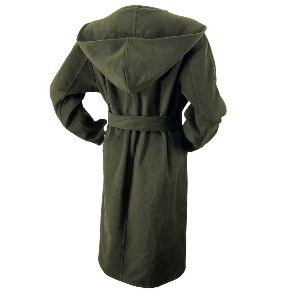 L’Acadamie Coat Womens Size Small Revolve Olive Hooded Belt Cloak $398 Nwot - Picture 3 of 7